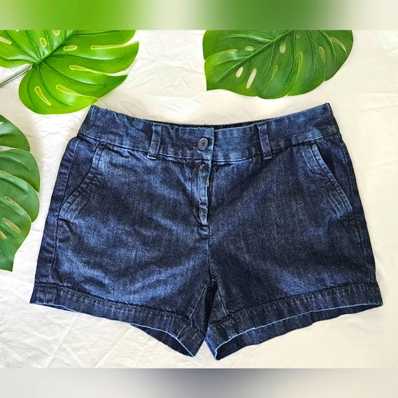 Dressy Denim Chino Shorts - Picture 1 of 5